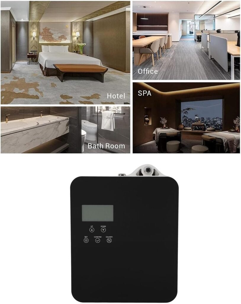 Atomiseur Intelligent de Serrure de Diffuseur sans Eau de Machine dair de Parfum pour Les Purificateurs dair de Taille de Voyage de Parfum de Bouteille Essentielle (Prise UE)