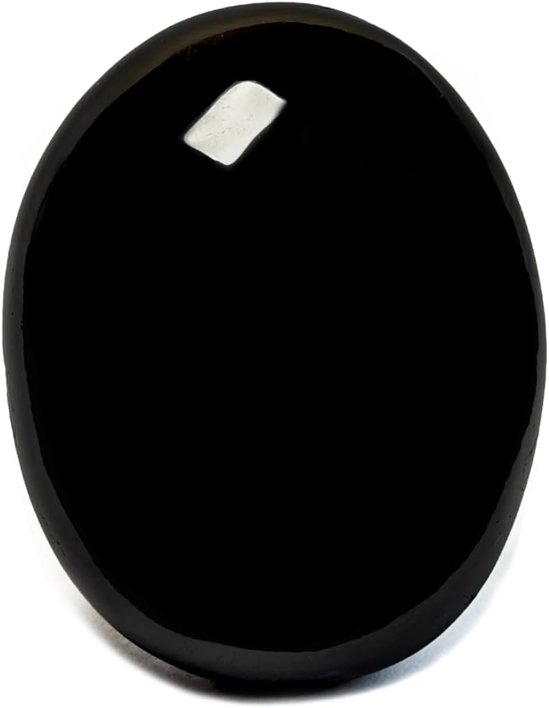 Eusice Tourmaline Noire Pierre Naturelle, Cristal Thérapeutique Lithothérapie, Galet de Méditation  Spiritisme, Bien-être, Reiki, 100% Artisanal  Fait-Main, Pierre de Paume Grand Format