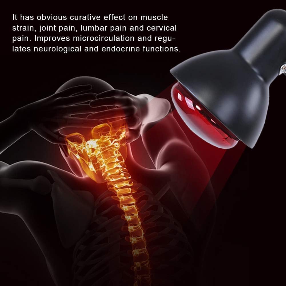 Lampe de soin de la chaleur infrarouge réglable pour soulager la douleur du dos (UE)