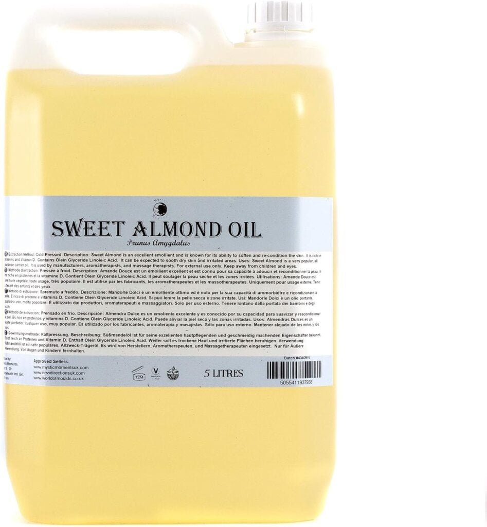 Mystic Moments Huile Végétale d’Amande Douce - 10 Litre - 100% Pure