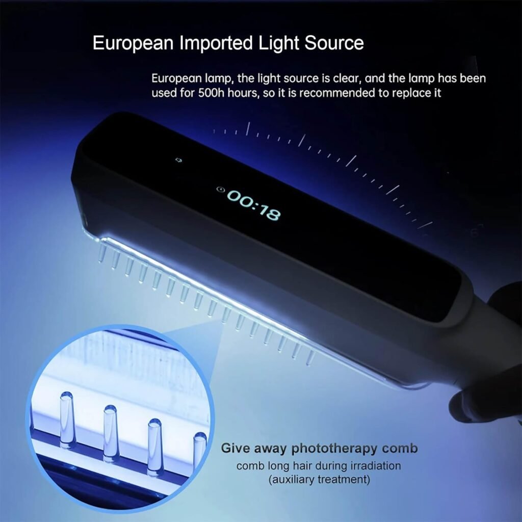 POCDOKYZ Lampes UVB ultraviolettes à bande étroite de 308nm, lampe de photothérapie cutanée, zone dirradiation 48 C㎡/Source de lumière importée,White POCDOKYZ Lampes UVB ultraviolettes à bande étroite de 308nm, lampe de photothérapie cutanée, zone dirradiation 48 C㎡/Source de lumière importée,White