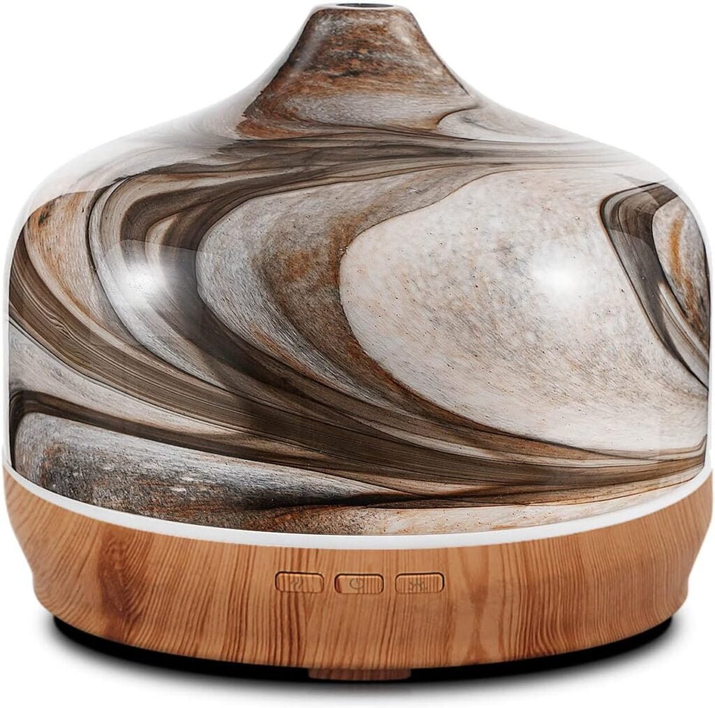 Porseme Difusor de Aroma de 500ml,Difusor de Vidrio Soplado Para Aceites Esenciales, Humidificador Grande Ultrasónico Cool Mist Quiet,7 Colores LED Para el Hogar Dura 15-21 Horas (Desierto Profundo) Porseme Difusor de Aroma de 500ml,Difusor de Vidrio Soplado Para Aceites Esenciales, Humidificador Grande Ultrasónico Cool Mist Quiet,7 Colores LED Para el Hogar Dura 15-21 Horas (Desierto Profundo)