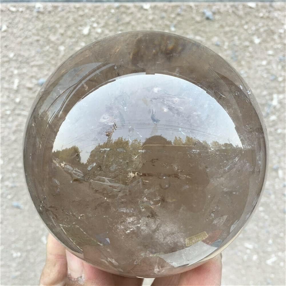VITINNO Boule de Cristal de sphère de Quartz fumé Naturel de 100mm Reiki approprié aux Pierres décoratives à la Maison à la Maison VITINNO Boule de Cristal de sphère de Quartz fumé Naturel de 100mm Reiki approprié aux Pierres décoratives à la Maison à la Maison