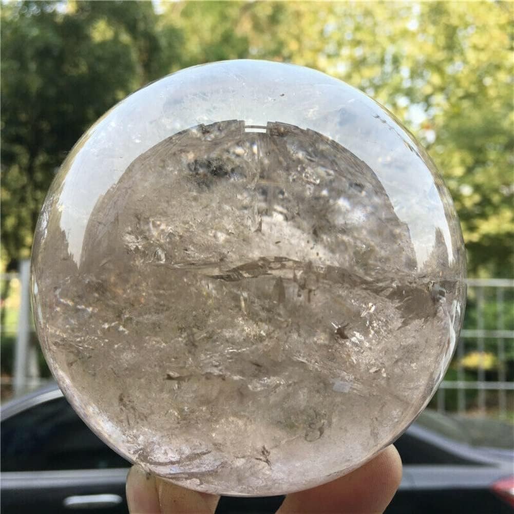 VITINNO Boule de Cristal de sphère de Quartz fumé Naturel de 100mm Reiki approprié aux Pierres décoratives à la Maison à la Maison VITINNO Boule de Cristal de sphère de Quartz fumé Naturel de 100mm Reiki approprié aux Pierres décoratives à la Maison à la Maison