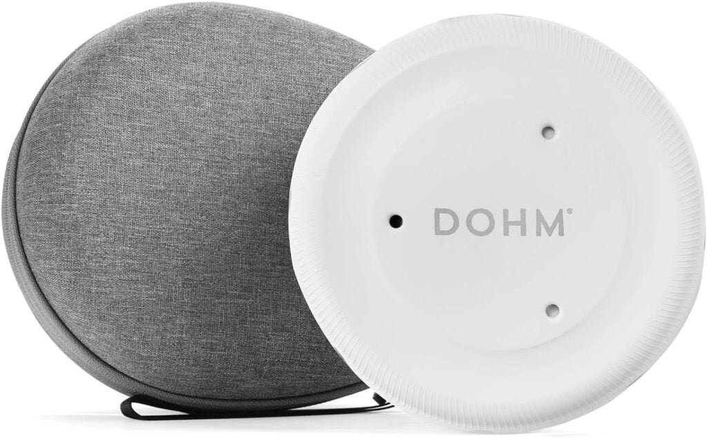 Yogasleep Dohm One White Noise Machine + Voyage Case, Real Fan Inside for Non-Looping, Sound Machine for Travel, Office Privacy, Sleep Therapy for Adults  Baby, 101 Night Trial, White, 2 pièces