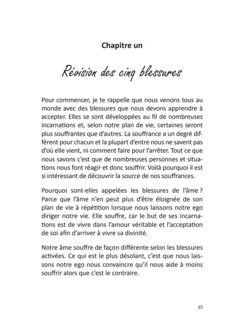 La Guérison des 5 blessures     Broché – Grand livre, 31 mars 2015